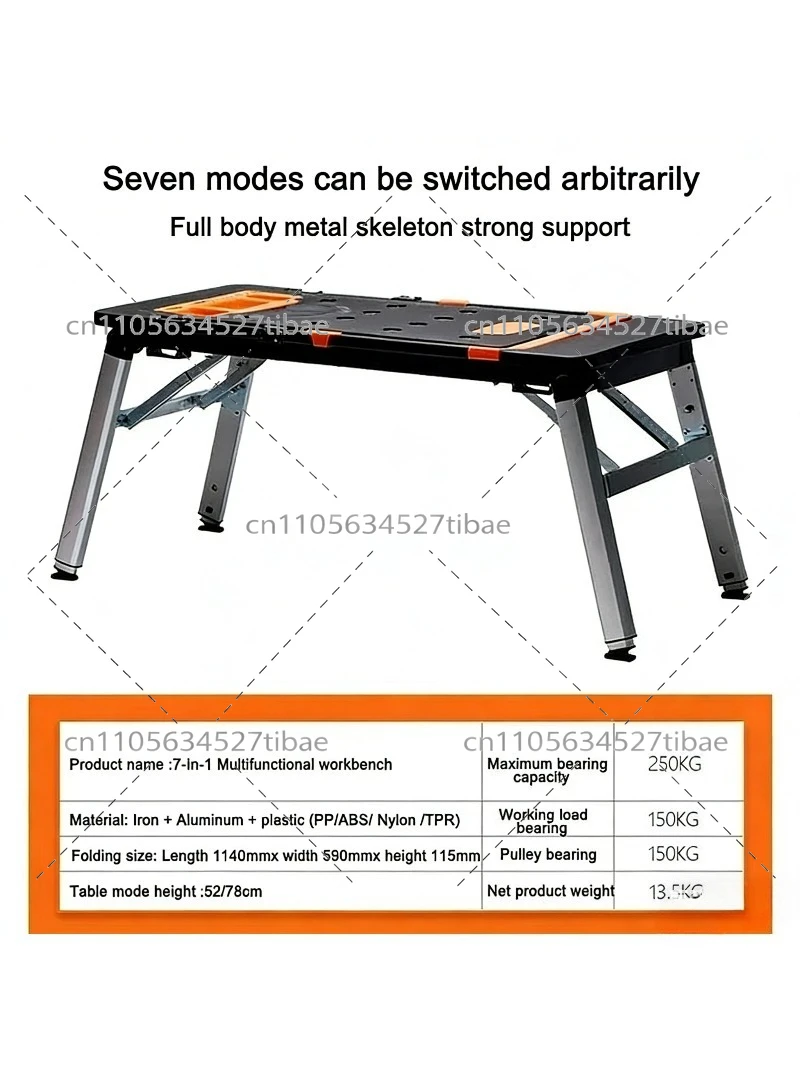 7-in-1 Portable Folding Workbe - Workbench Portable Fold 评论和价格
