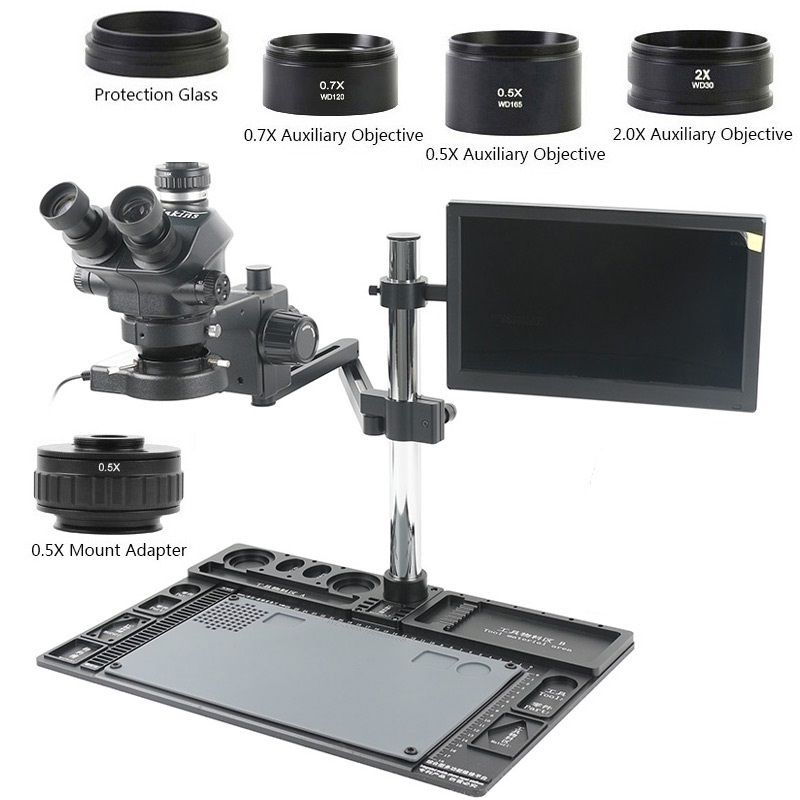 3.5x-100x Zoom Confocal Trinoc - Workbench Portable Fold 评论和价格