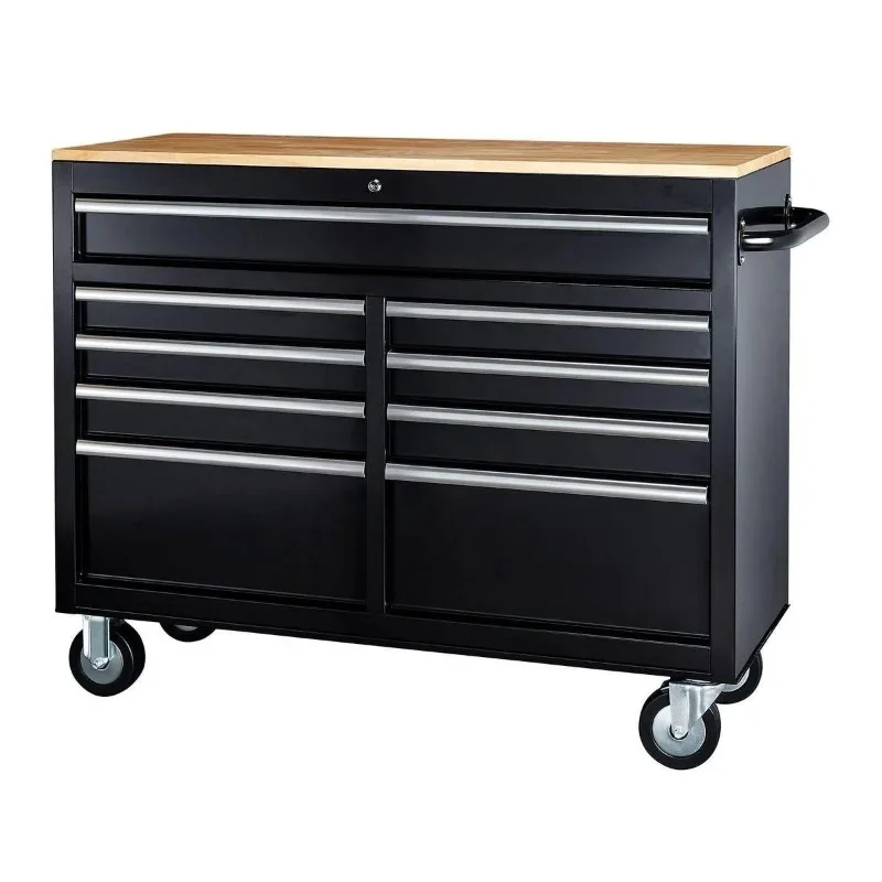 Heavy-Duty 46 Inch 9-Drawer Wo - Tools Trolley For Workshop 评论和价格