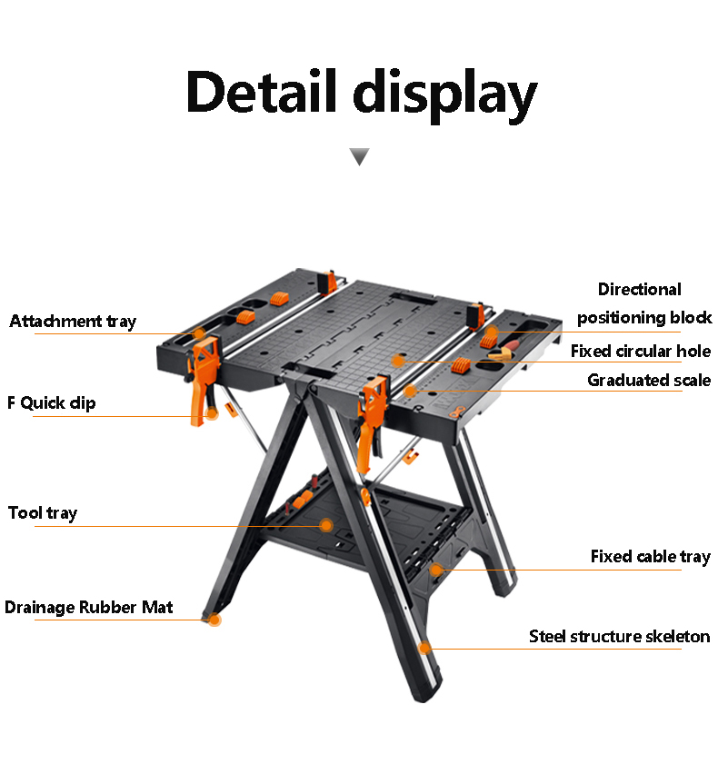 WX051 Mobile Portable Woodwork - Workbench Portable Fold 评论和价格