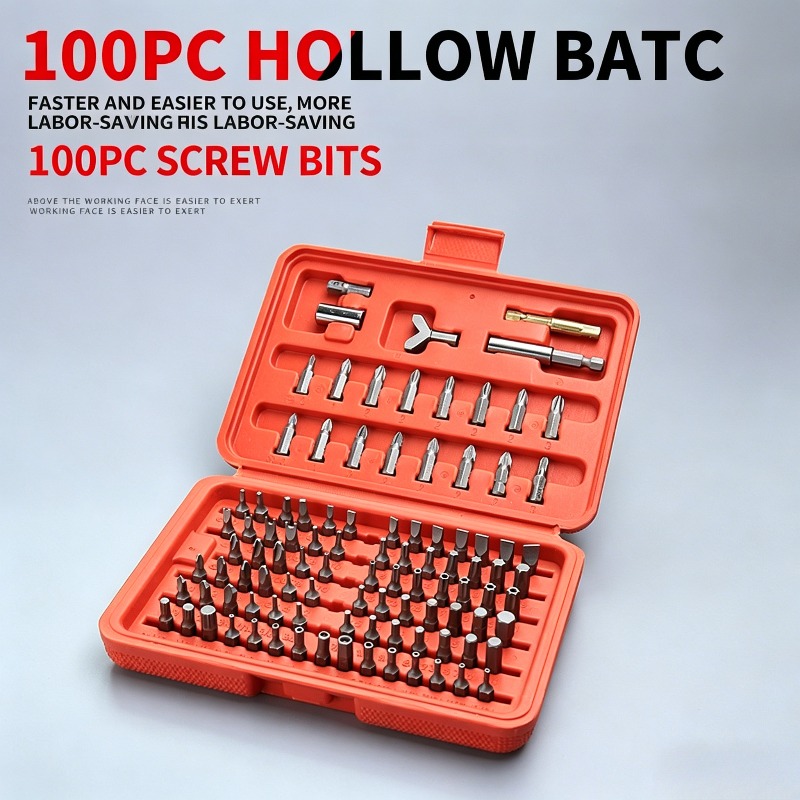100PCS Screwdriver Bit Set, Ho - Car Workshop Tools Kit 评论和价格