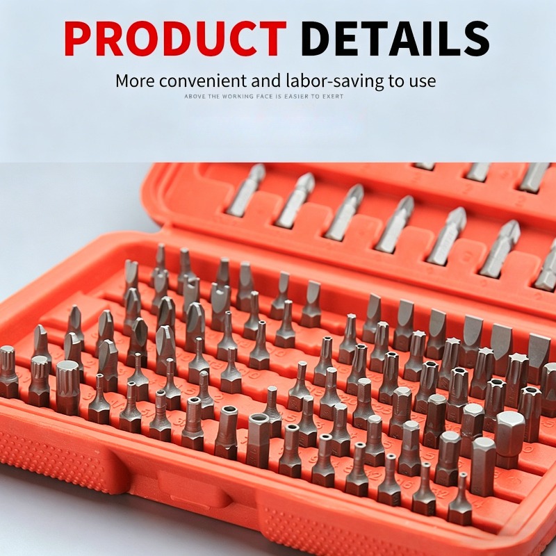 100PCS Screwdriver Bit Set, Ho - Car Workshop Tools Kit 评论和价格