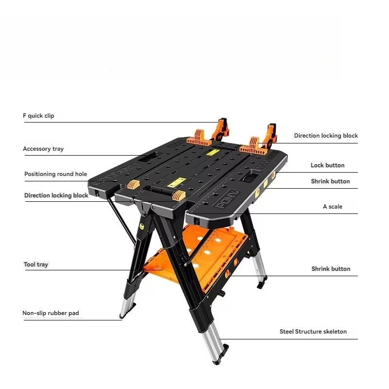 Portable Folding Work Table wi - Workbench Portable Fold 评论和价格